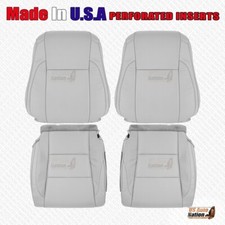 2014 - 2019 For Toyota Highlander Driver Passenger Perforated Leather Cover Gray