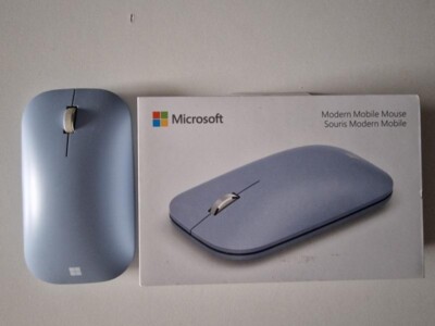 MICROSOFT Modern Mobile Bluetooth Maus Surface Mouse Wireless kabellos HELL-Blau