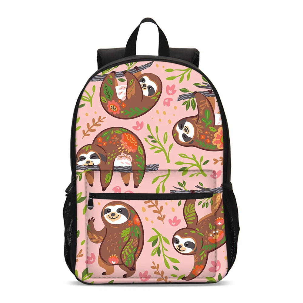 Cartoon Sloth Flower Backpack for Kid
