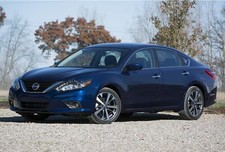 Cars nissan altima sedan blue Desk Mat Stitched