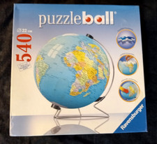 Metallic Puzzleball Globe Ravensburger Puzzle Ball 540 Pieces  Ø 22cm 3D Earth
