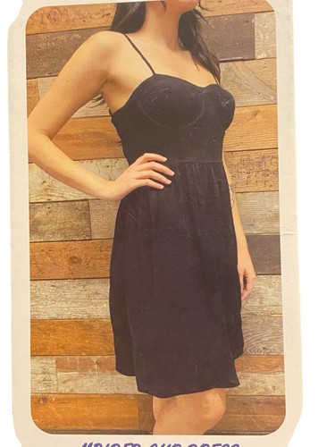Rewash Molded Cup Dress Medium Black Adjustable Straps Smocked Back Babydoll - Picture 15 of 22