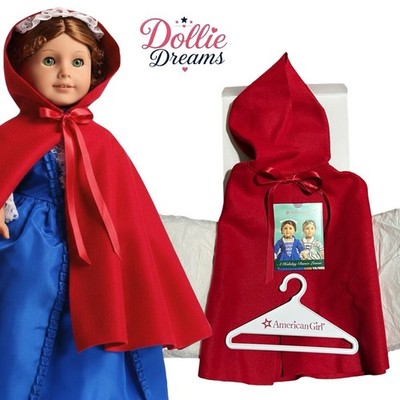   American Girl   Felicity Red Holiday Christmas Cardinal Cloak   BNIB & NRFB
