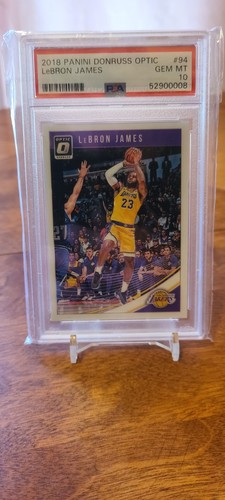 Panini 2018-19 Donruss Optic LeBron James #94 Los Angeles Lakers PSA 10