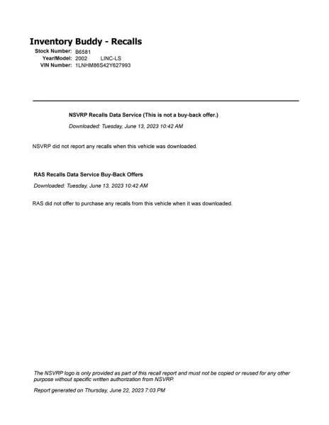 Radiator Core Support Thru 09/14/02 Fits 00-02 LINCOLN LS 362599 - Image 2 of 4