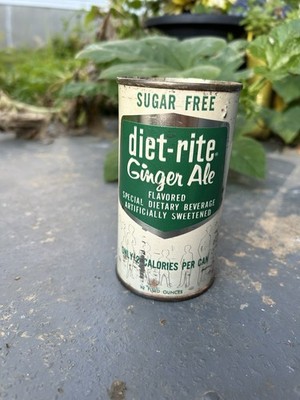 Diet-rite Ginger Ale, Sugar Free. Vintage Collectible Can. (no Dinks Or Dents)