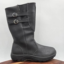Keen Bern Baby Bern Boots Women's 6.5 Black Leather Mid Calf Riding Waterproof