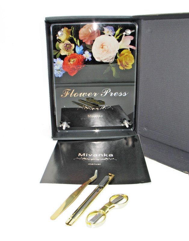 Mivanka Professional Flower Press kit, 9.5" x 7"Acrylic Pressing Plates