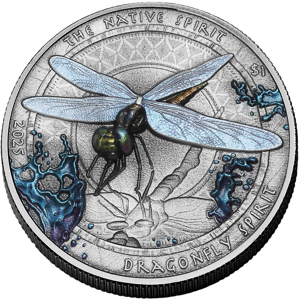 2025 Sioux Nation Native Sprit Metallic Wings Dragonfly 1 oz