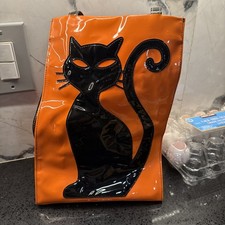 New Vinal Halloween Black Cat Bag for Trick Or Treat Candy Bags