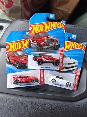 Hot Wheels Target Red Edition C Case -Jeep Gladiator, Mustang & Maserati 