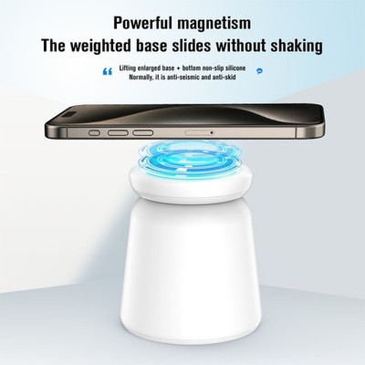 Typ C Kabellose Ladestation 15W für iPhone für Watch für AirPods Weiß