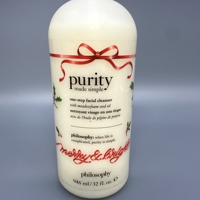 Philosophy Purity One-Step Facial Cleanser Holiday Edition 32 oz New & Sealed 