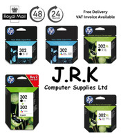 HP 302 OR 302XL Ink Cartridges Black OR Colour Genuine For DeskJet 2130 3630