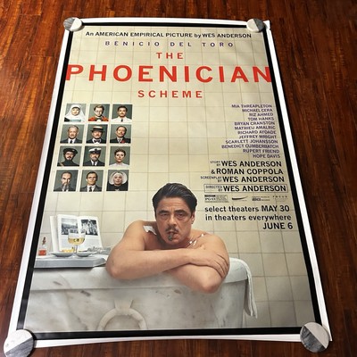 The Phoenician Scheme - Benicio Del Toro original Bus Stop Shelter 48x70