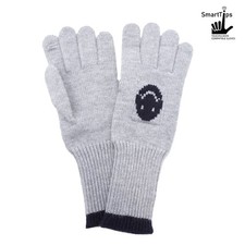 Knit Smile Accent Smart Touch Gloves
