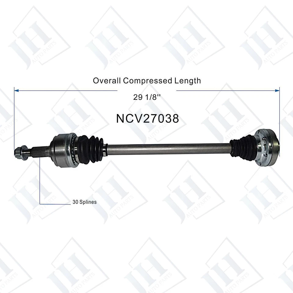 Par de eje trasero izquierdo derecho OE para Audi Q7 V6 2007 08 09 10 3,6 L V8 4,2 L Foto 2 de 4