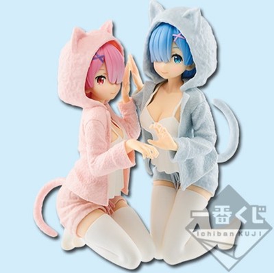 Japan Re:Zero Starting Life in Another World Ichiban kuji REM & RAM Figure NEW