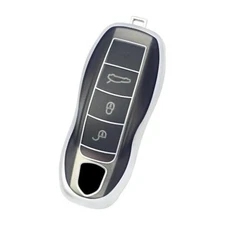  Smart Key Fob Case Cover Universal Button Transparency Frosted Black