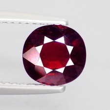 1.90 Cts SPLENDID CUSHION 7 x 7 mm 100 NATURAL TANZANIA PINK RHODOLITE GARNET