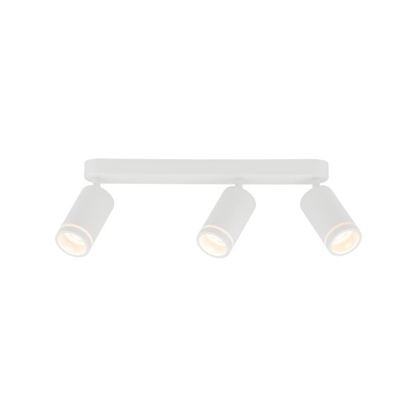Deckenspot Deckenlampe Weiß 55 Cm Lang Metall GU10 3-Flammig Deckenstrahler-image