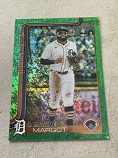 Manuel Margot 2025 Topps Update #US42 Green Holo Foil #/99 Detroit Tigers