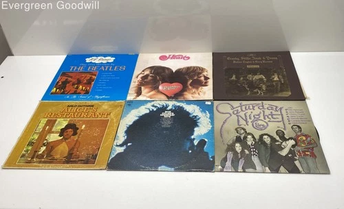 Lot of 6 Vinyl Records (Bob Dylan, Arlo Guthrie, etc.)