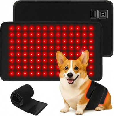 Red Light Therapy Belt for Dogs 660nm 850nm 120 LED Wrap Pad USB-C
