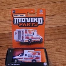 New 2024 Matchbox Moving Parts 2016 Ram Ambulance Vhtf Doors Open