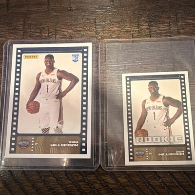 Panini 2019-20 Pelicans 2-Card Rookie Lot Zion Williamson RC #50