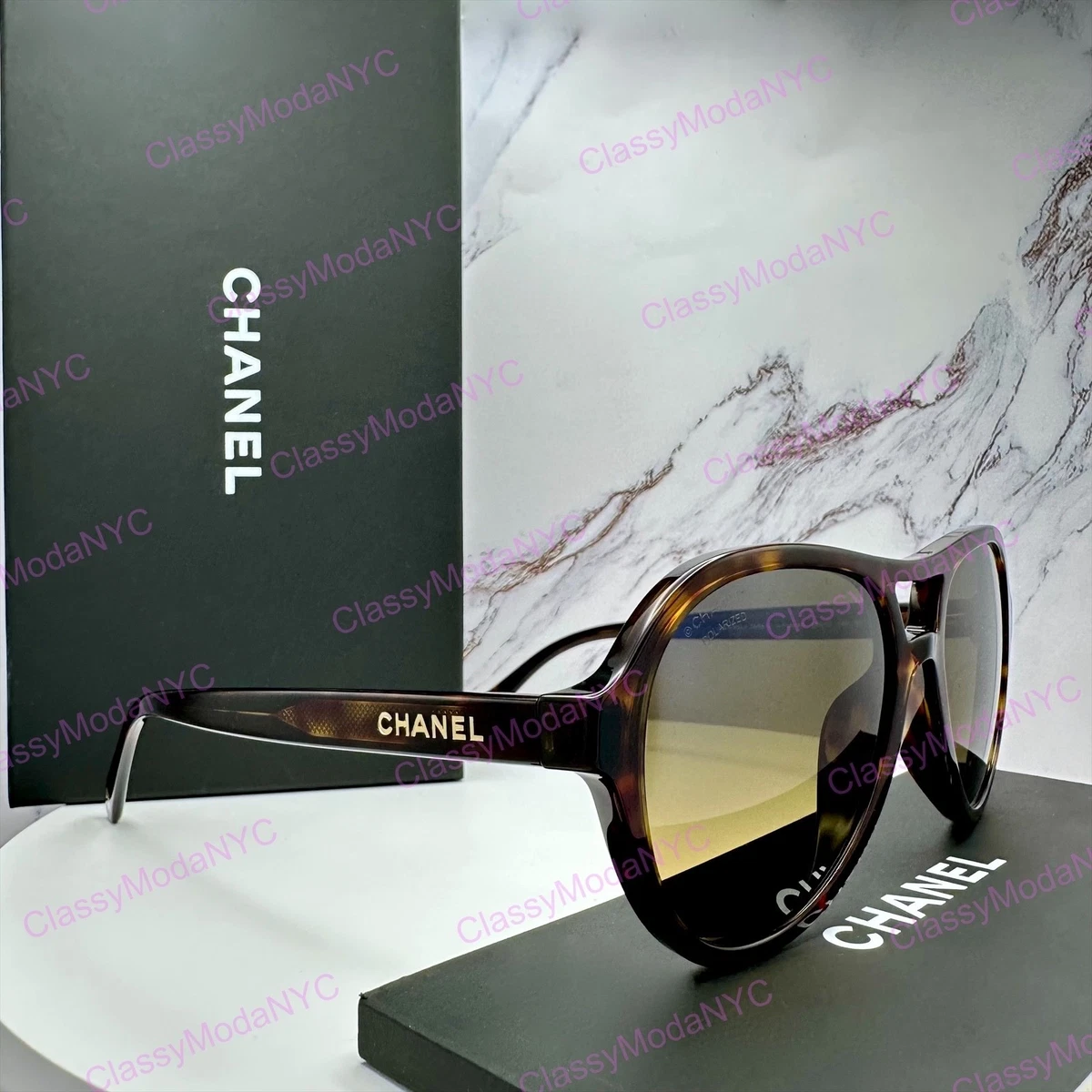 CHANEL Gold Sunglasses for Men for sale | eBay