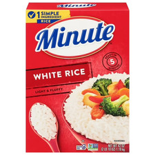 Minute Instant White Rice, Light and Fluffy, Gluten Free, 42 oz,New