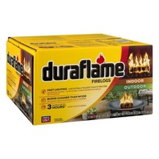Duraflame Firelogs 6-Pack, 4.5lb Solid Fuel for Fire Pit & Fireplace