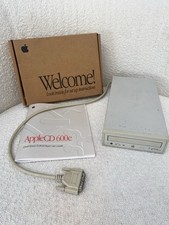 UNTESTED AS-IS Apple External SCSI CD-ROM Disk Drive AppleCD 600e M3958 manual