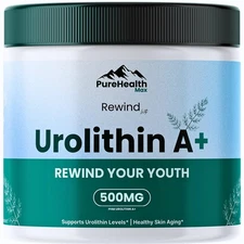 Rewind Urolithin A Supplement - Mitopure A+ Advanced Longevity - 60 Capsules