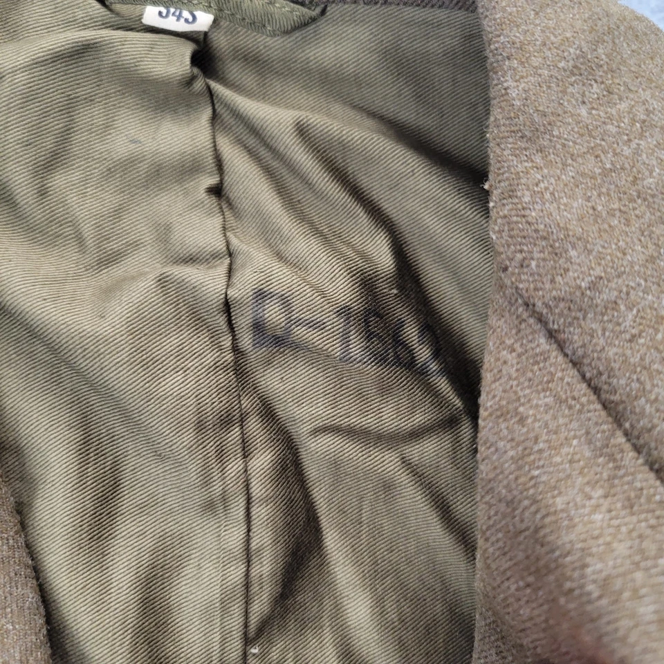 Chaqueta de campo de lana Philadelphia Uniform Co 1949 talla 34S posterior a la Segunda Guerra Mundial Foto 3 de 4