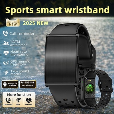 Screenless Smart Wristband Sleep Monitor Health Tracker Silicone & Braided Strap
