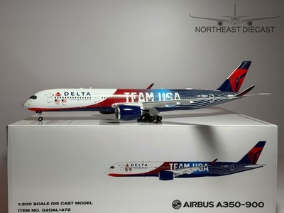 Delta Air Lines Airbus A350-900 1:200 Gemini Jets Team USA N531DN