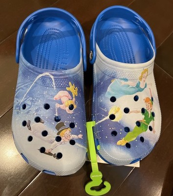 Disney Parks Peter Pan & Wendy Adult Clogs Crocs Size M5/W7