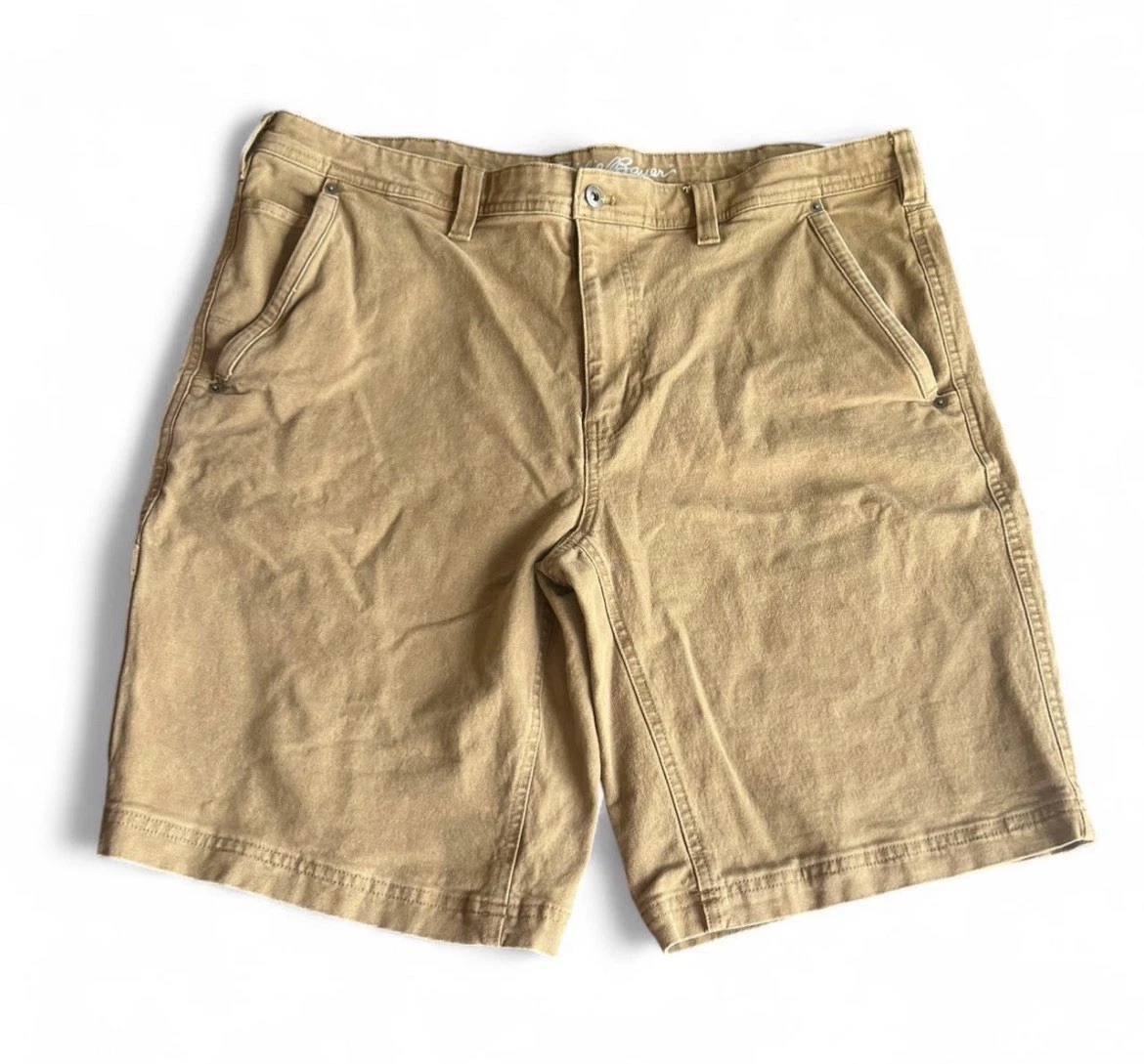 Eddie Bauer Carpenter Shorts Mens Size 40 Brown Utility Workwear