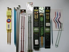 Lot of Straight Knitting Needles