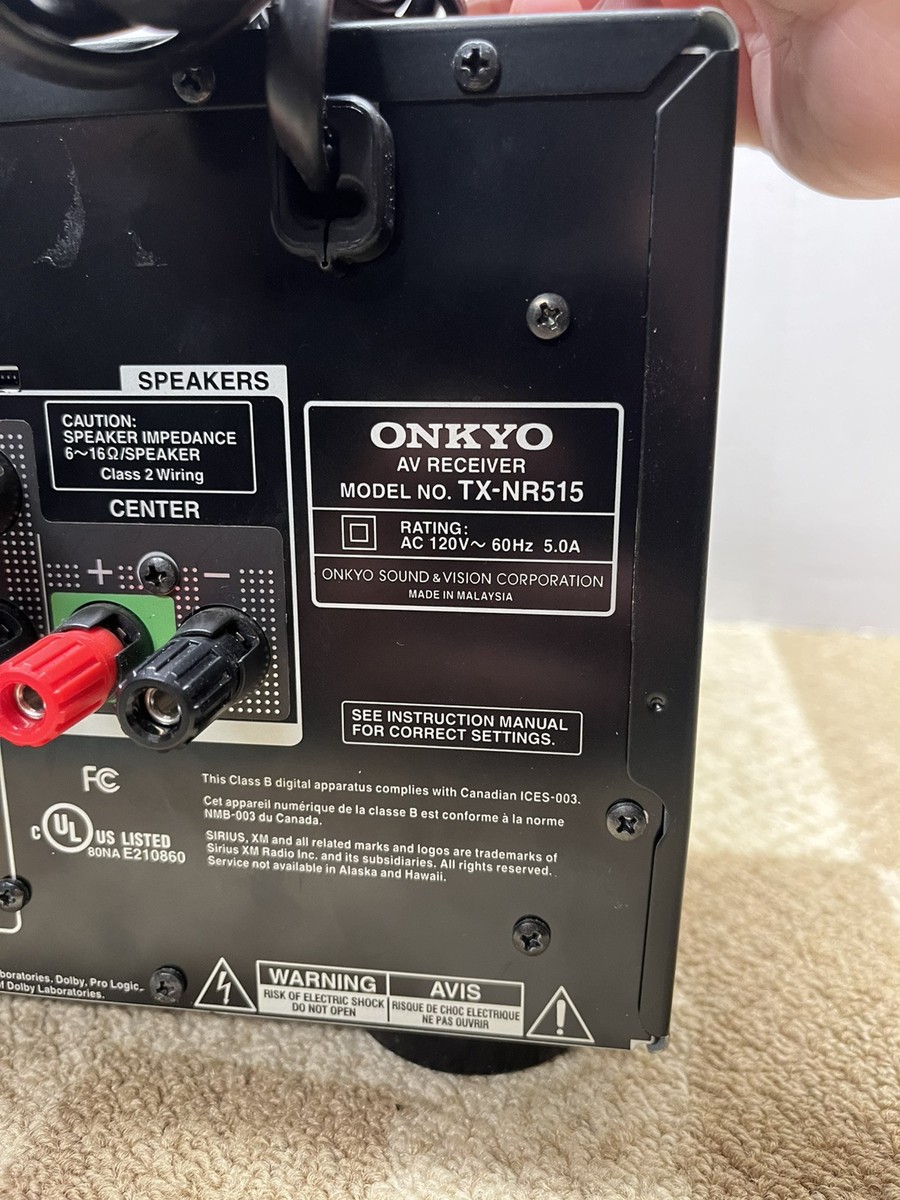 Onkyo TX NR515 7.2 Channel 130 Watt Receiver for sale online Onkyo TX NR515 7.2 Channel 130 Watt Receiver for sale online