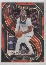 2024 Panini Select Premier Level Red Cracked Ice Prizm Julius Randle #129 1c5x