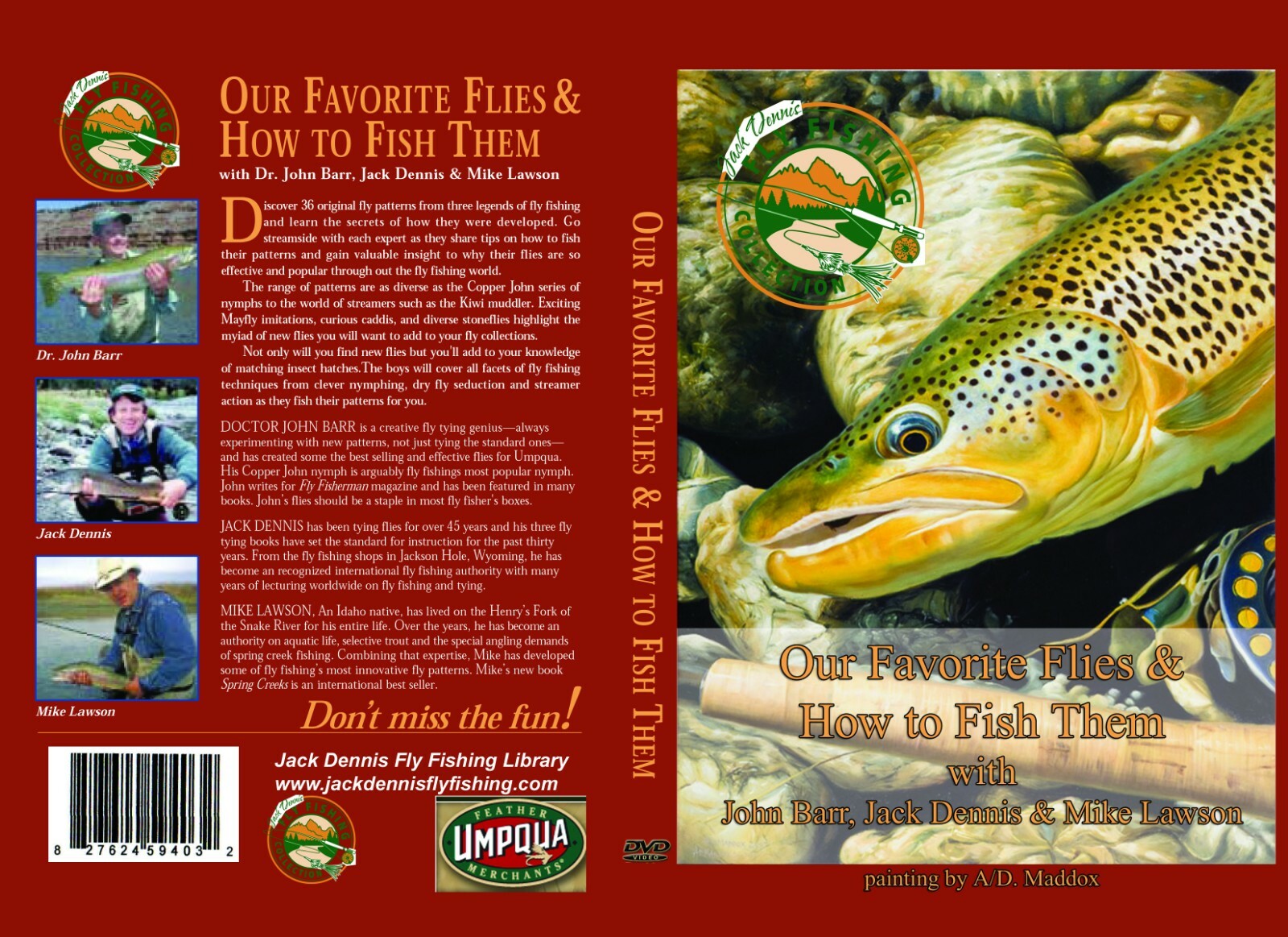 50 video Jack Dennis fly fishing and tying collection DVD Thumb drive
