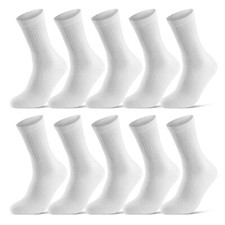 10 bis 100 Paar Tennissocken Weiß Sportsocken Herren Damen Socken Baumwolle
