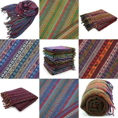 Handloomed Meditation Shawl Blanket LoudElephant Meditation Travel Throw Boho
