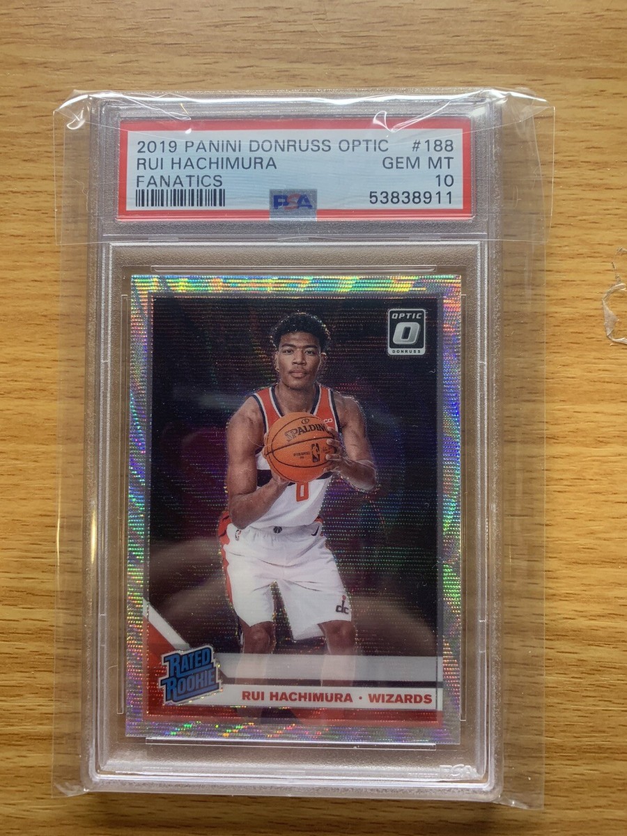 Rui Hachimura - 2019 Donruss Optic Fanatics #188 Rookie RC PSA 10
