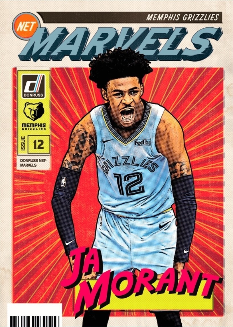 RC 2019 NBAカード Ja Morant Net Marvels 2019 Panini NBA DUNK RARE NET MARVELS JA MORANT MEMPHIS