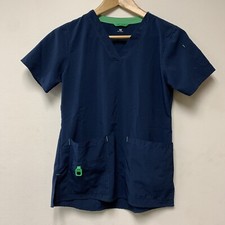 Carhartt Womens XS Scrub Top Short Sleeve Shirt Pockets V-Neck
