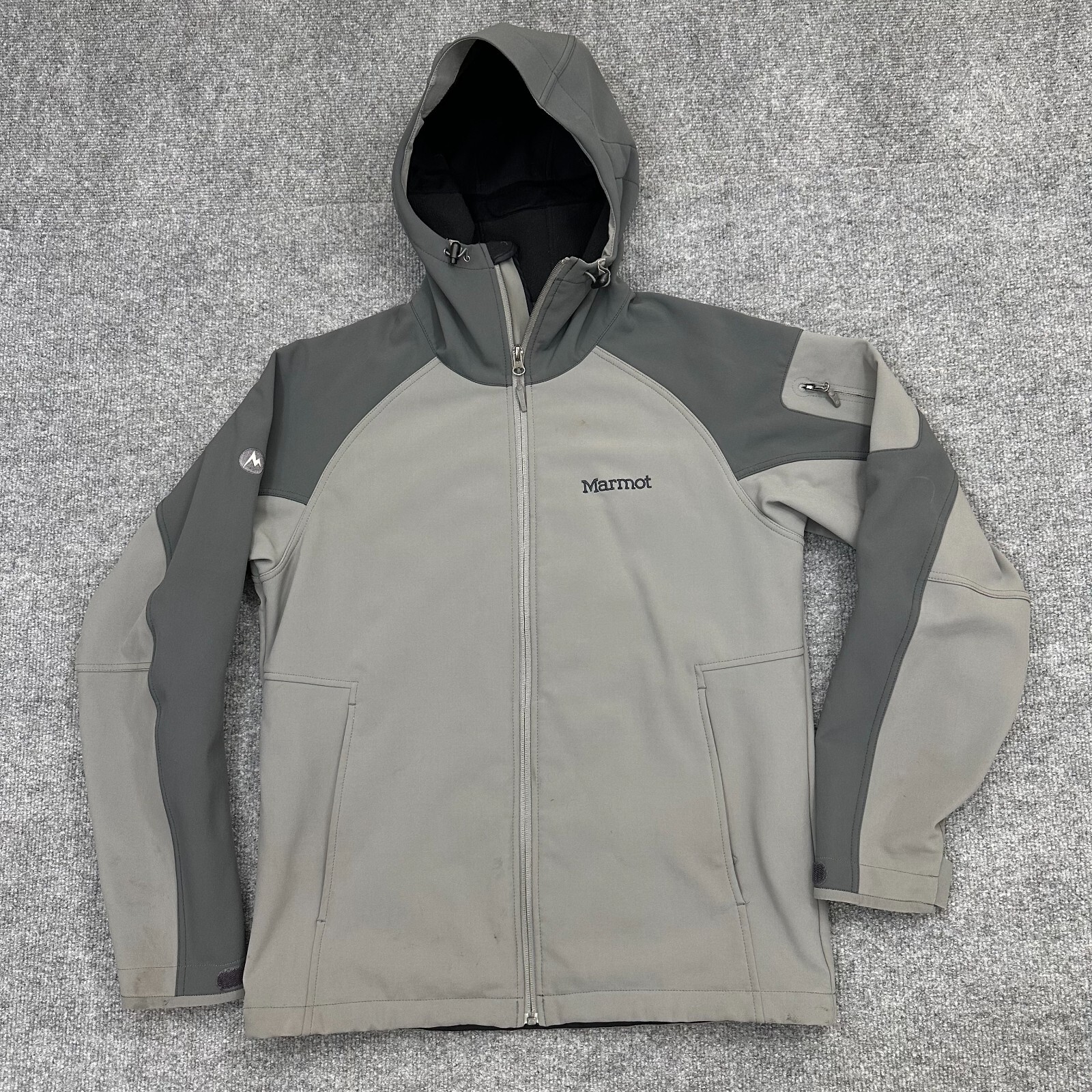 Chaqueta Marmot Softshell Gravity Para Hombre Talla M Gris Cremallera Completa